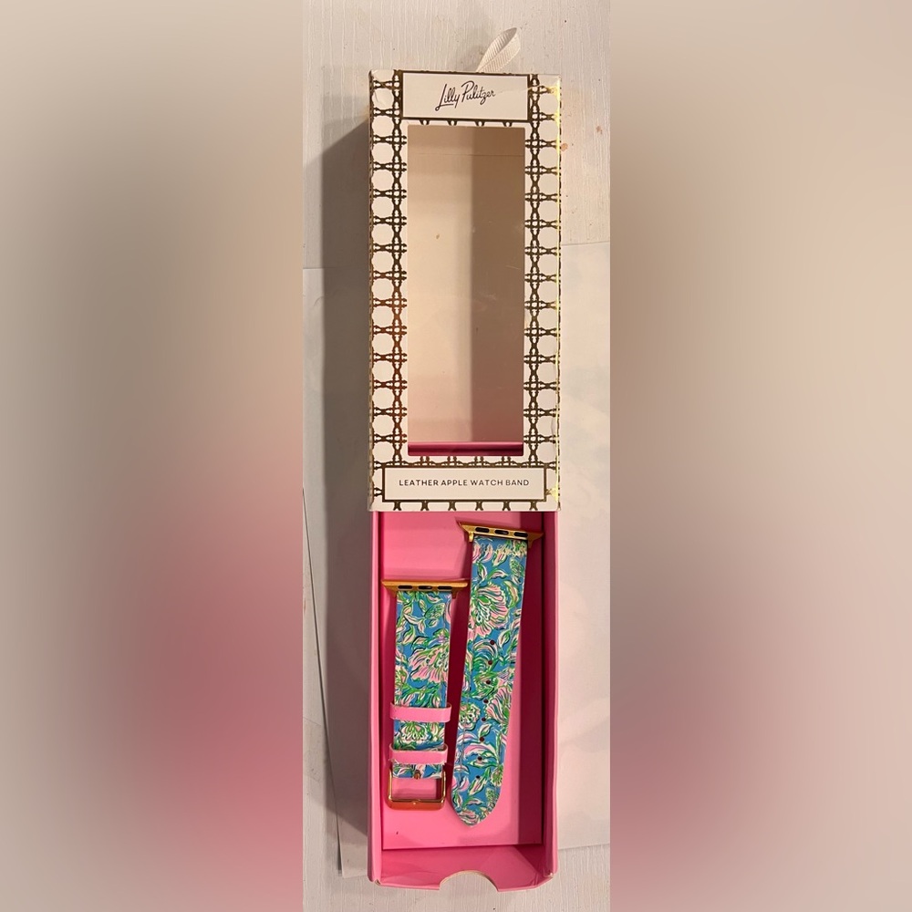 Lilly Pulitzer genuine leather Apple Watch band
